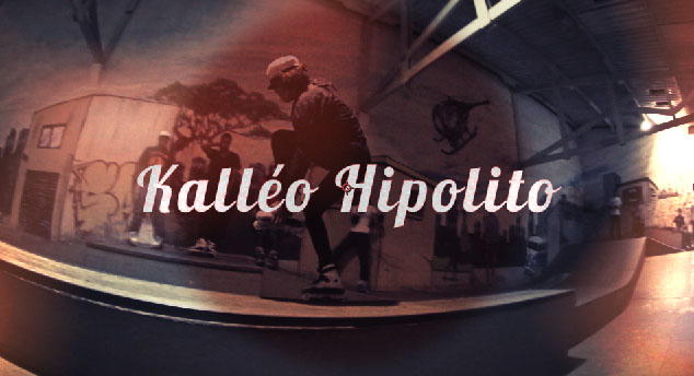 Kalléo Hipolito na pista da “Skate City”.